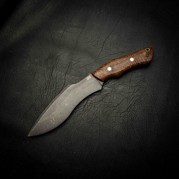 Stonewashed Kukri - Master Grade Figured Handle