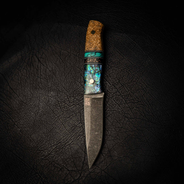 N690 Bushcraft Knife – Dark Stonewash