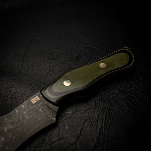 Stonewashed Kukri  - (Green & Black G10)