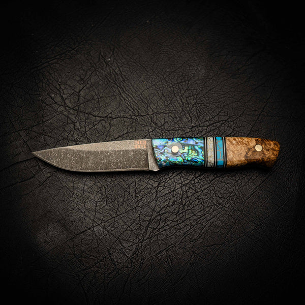 N690 Bushcraft Knife – Dark Stonewash