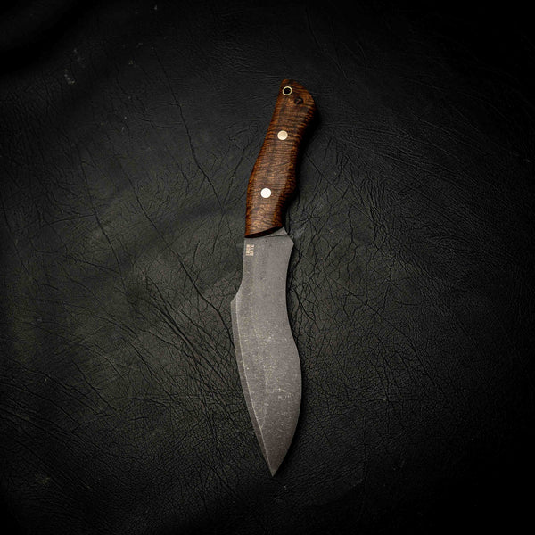 Stonewashed Kukri - Master Grade Figured Handle