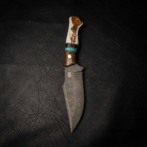 Elmax Hunter – Stabilised Acacia, TruStone Inlay & Fallow Deer Antler