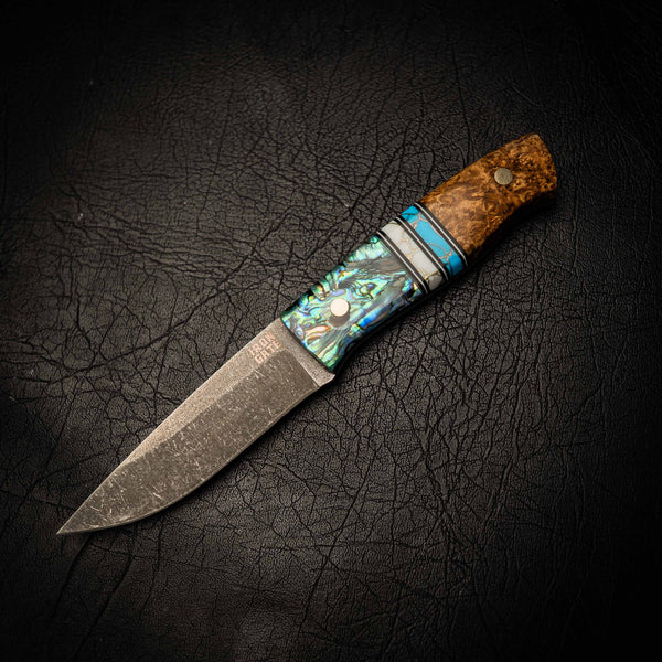 N690 Bushcraft Knife – Dark Stonewash