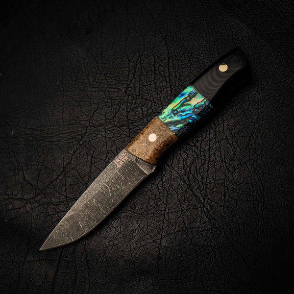 N690 Bushcraft Knife – Dark Stonewash