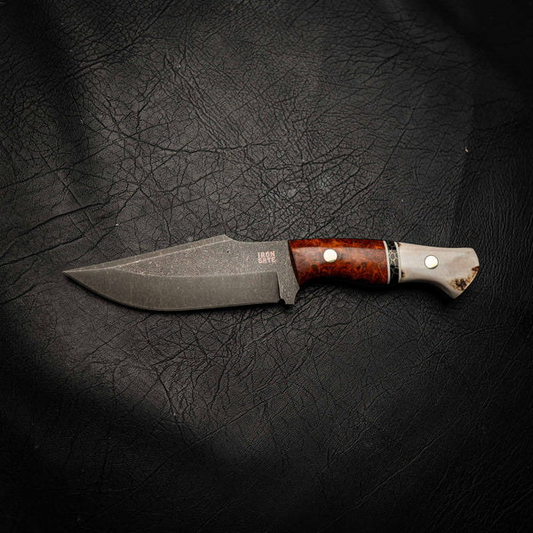 Elmax Hunter – Red Amboyna, TruStone & Deer Antler