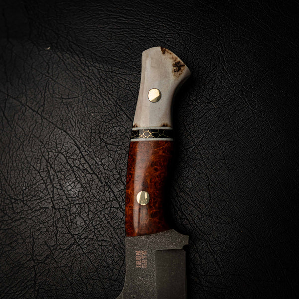 Elmax Hunter – Red Amboyna, TruStone & Deer Antler