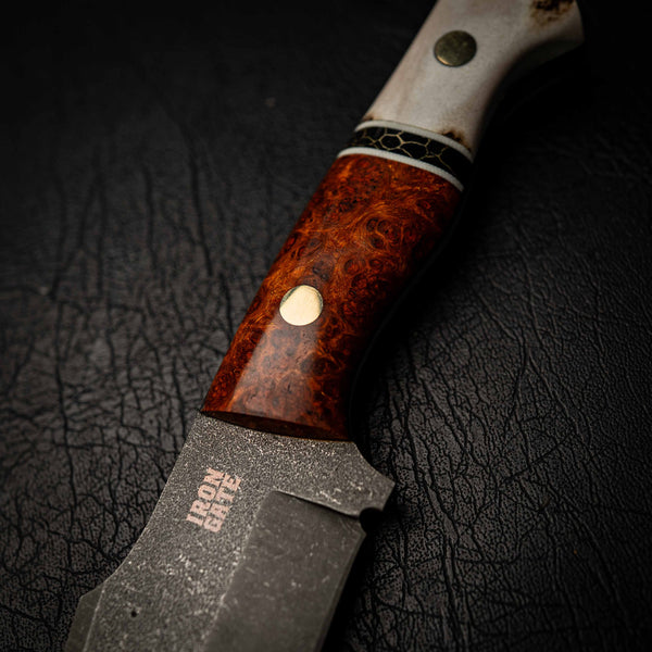 Elmax Hunter – Red Amboyna, TruStone & Deer Antler