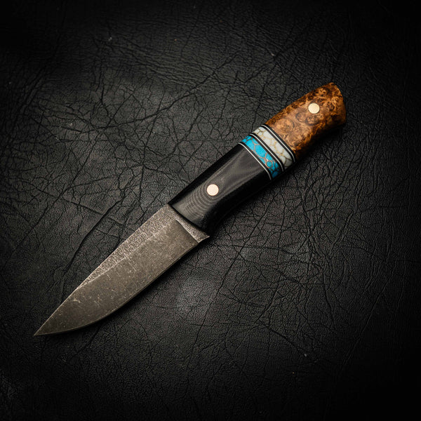 N690 Bushcraft Knife – Dark Stonewash