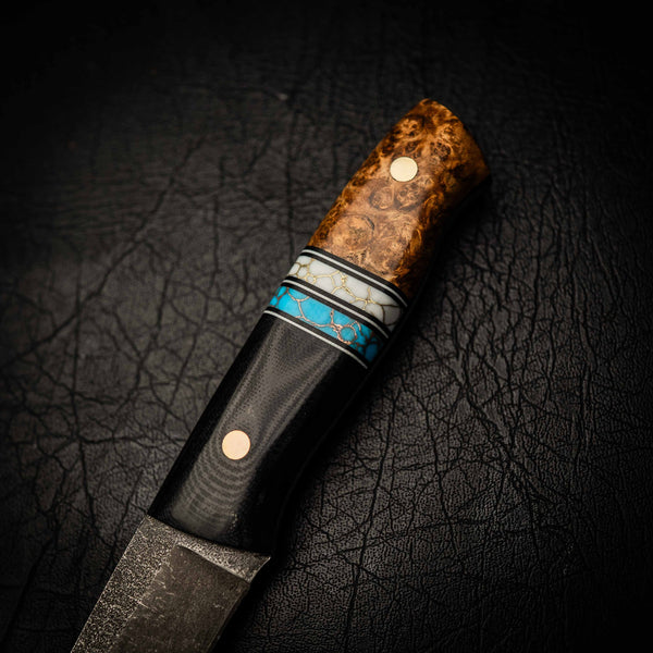 N690 Bushcraft Knife – Dark Stonewash