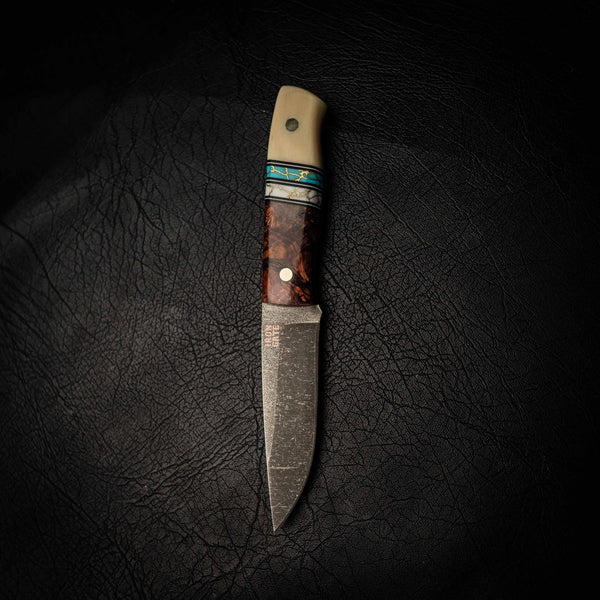N690 Bushcraft Knife – Dark Stonewash