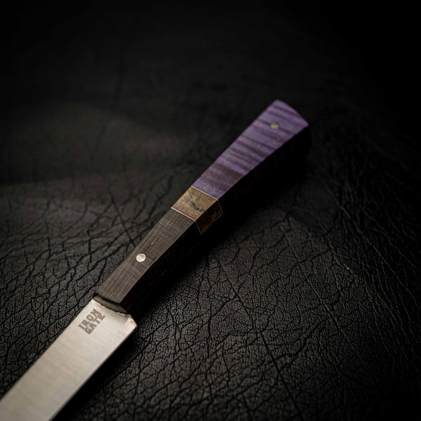 Flexxy Fillet – Wenge, Burl & Purple Dyed Curly Maple