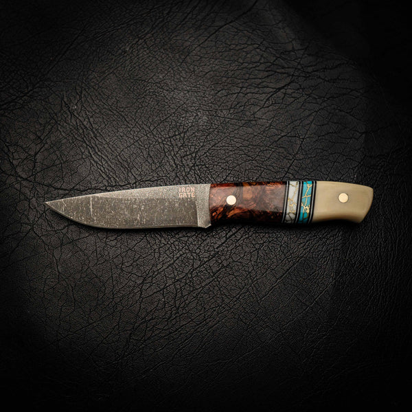 N690 Bushcraft Knife – Dark Stonewash