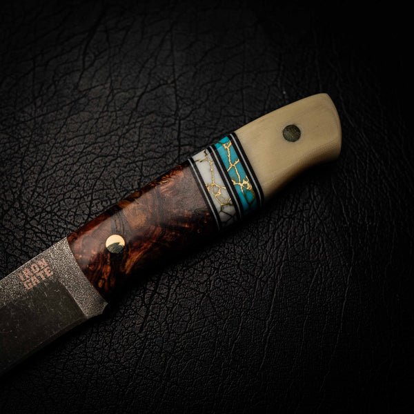 N690 Bushcraft Knife – Dark Stonewash