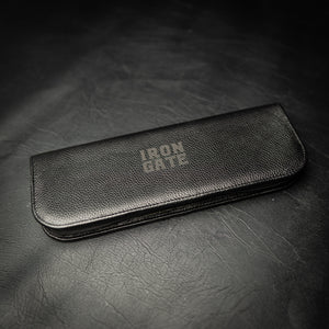 Deluxe Black Leather Knife Carry Case — Iron Gate Knives | Handmade in Australia