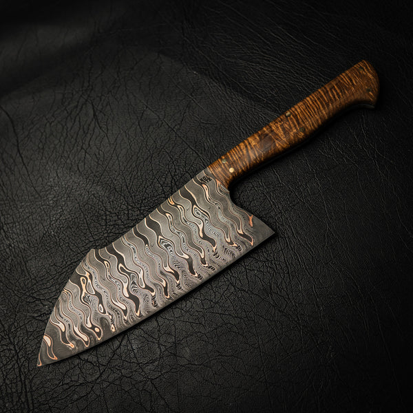 The Stockton Chef Knife - Bakers Forge Steel