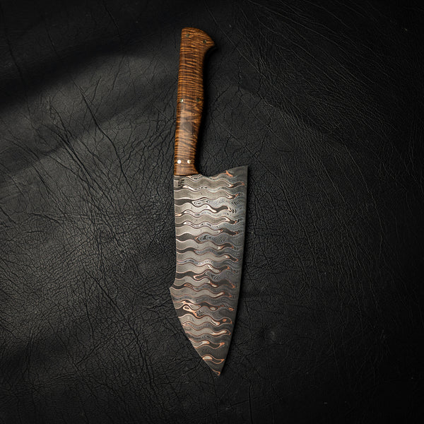 The Stockton Chef Knife - Bakers Forge Steel
