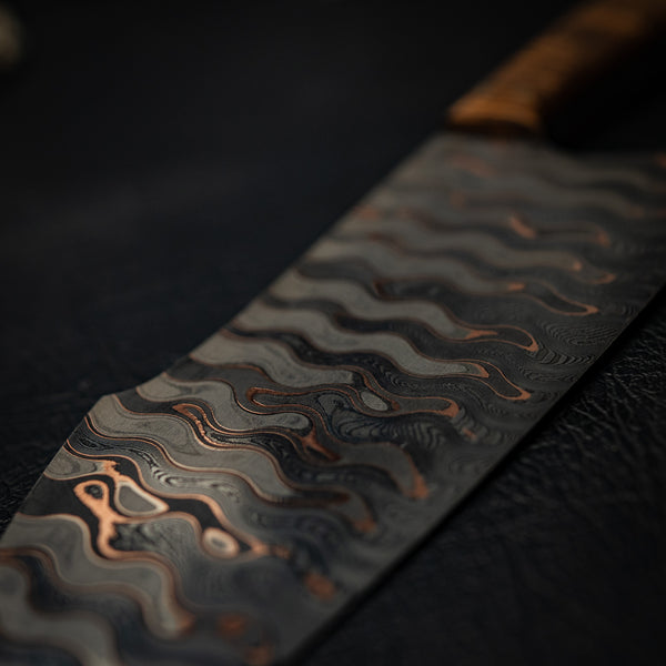 The Stockton Chef Knife - Bakers Forge Steel