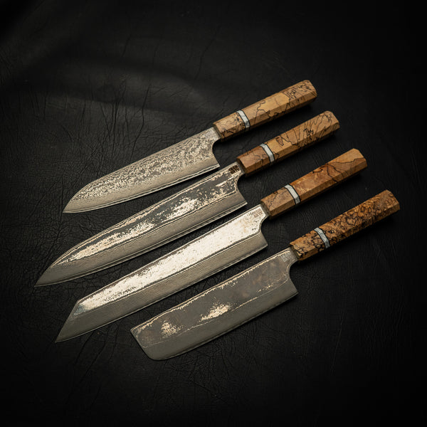 4-Piece Damascus Knife Set