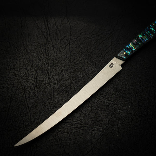 Stainless Flexxy Fillet – Natural Abalone Shell Handle