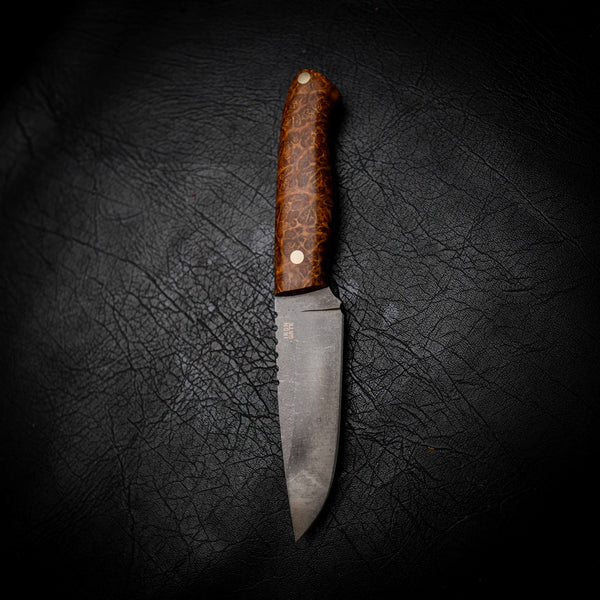 Bushcraft Knife — Stabilised York Gum