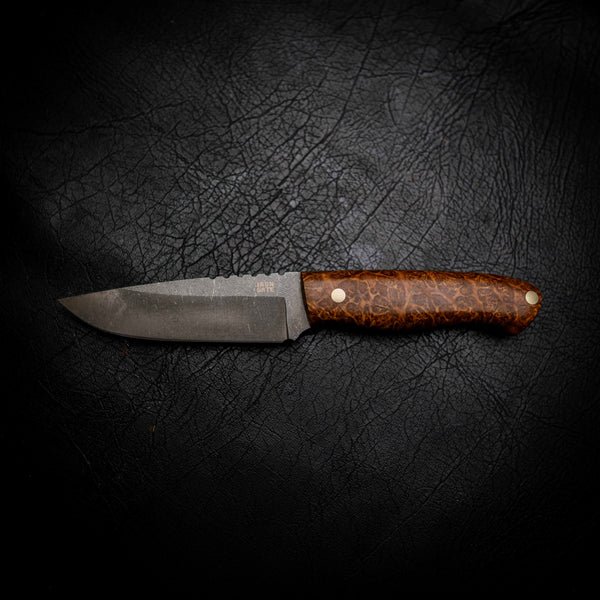 Bushcraft Knife — Stabilised York Gum