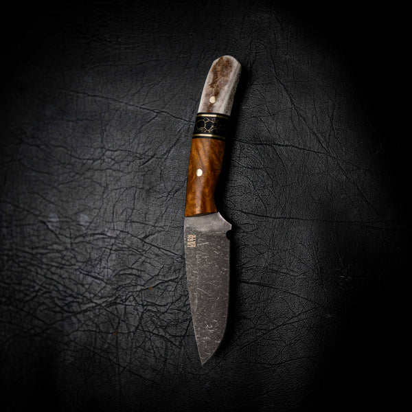 Stockman — Rib Fruited Mallee, Brass, TruStone & Deer Antler