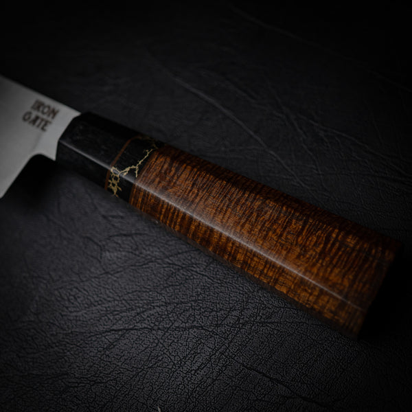 210mm Chef Knife – 12C27 Steel with Buffalo Horn, Trustone & Western Myall