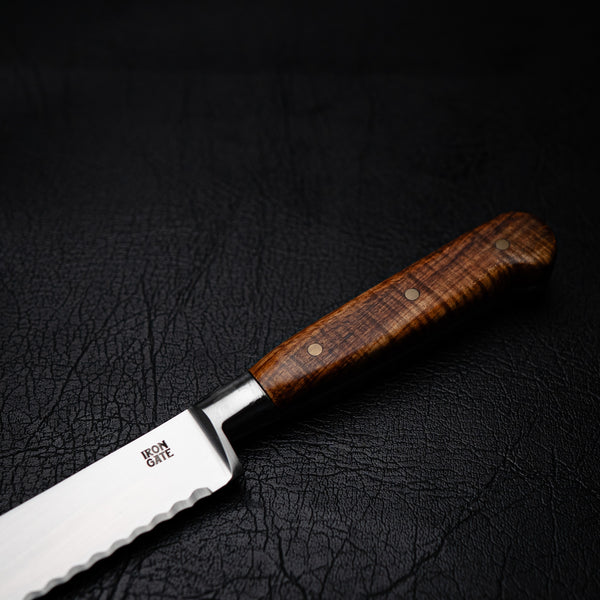 Stainless Bread Knife with Tassie Blackwood Handle
