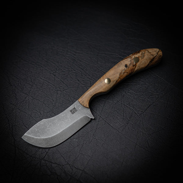 Ergo Skinner – 80CRV2 Steel with Spalted Tamarind Handle