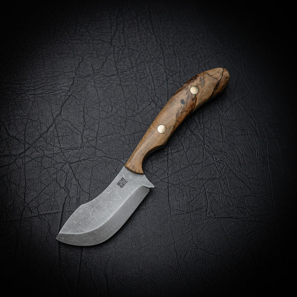 Ergo Skinner – 80CRV2 Steel with Spalted Tamarind Handle