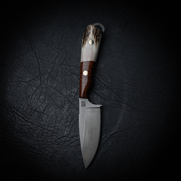 Ergo Skinner – N690 Steel with Fallow Antler & Ringed Mulga