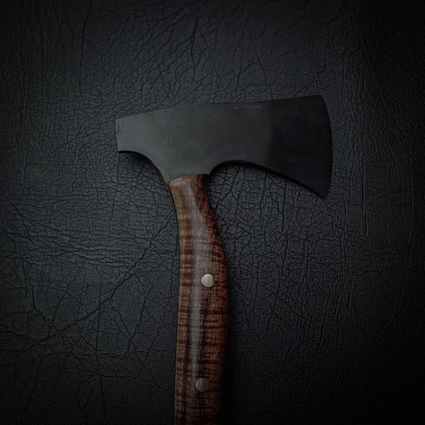 Carbon Steel Camp Axe - Tassie Blackwood & Antler Handle