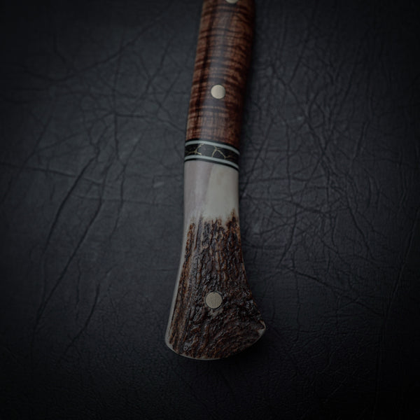 Carbon Steel Camp Axe - Tassie Blackwood & Antler Handle