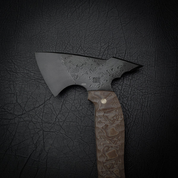 Carbon Steel Tomahawk - Richlite Handle