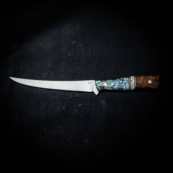 Mako Fillet — York Gum Burl, TruStone & Abalone