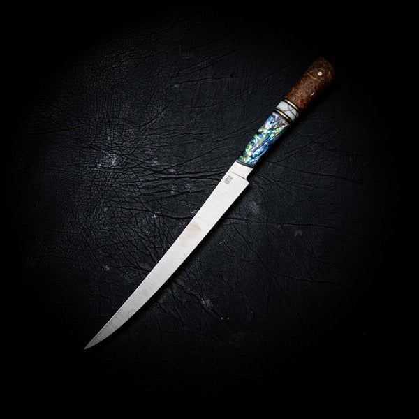 Flexy Fillet — York Gum Burl, TruStone & Abalone