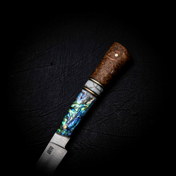 Flexy Fillet — York Gum Burl, TruStone & Abalone