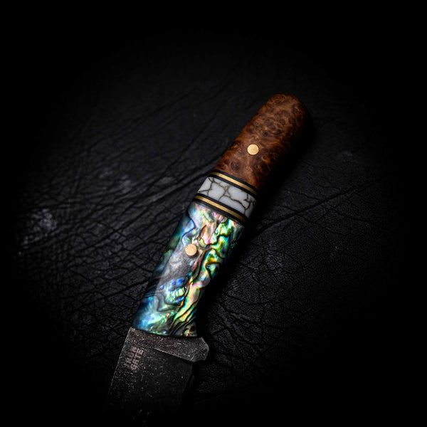 Stockman — York Gum Burl, TruStone & Abalone