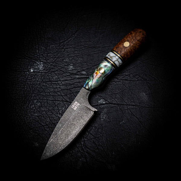 Ergo Skinner — York Gum Burl, TruStone & Abalone