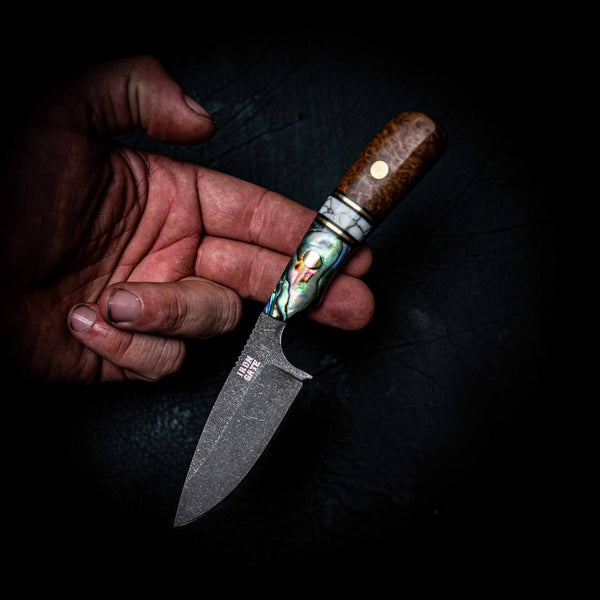 Ergo Skinner — York Gum Burl, TruStone & Abalone