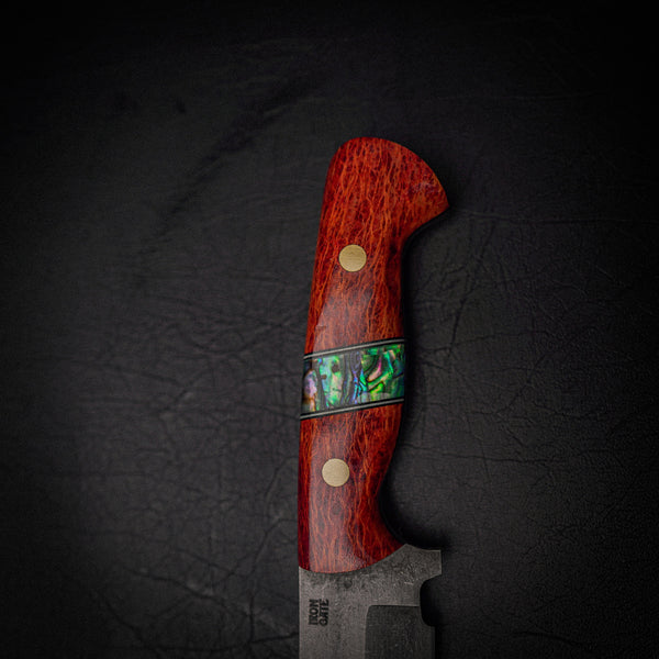 Bowie Knife – N690 Steel & Lace Sheoak Handle