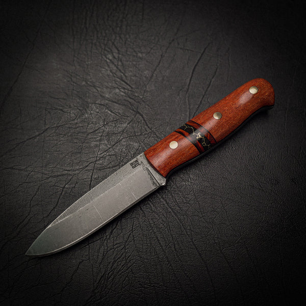 Bushcraft Knife – N690 Steel & Cooktown Ironwood Inlay