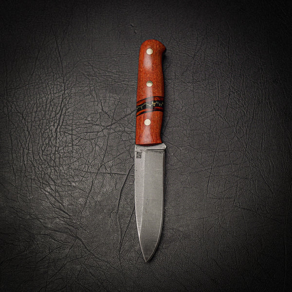 Bushcraft Knife – N690 Steel & Cooktown Ironwood Inlay