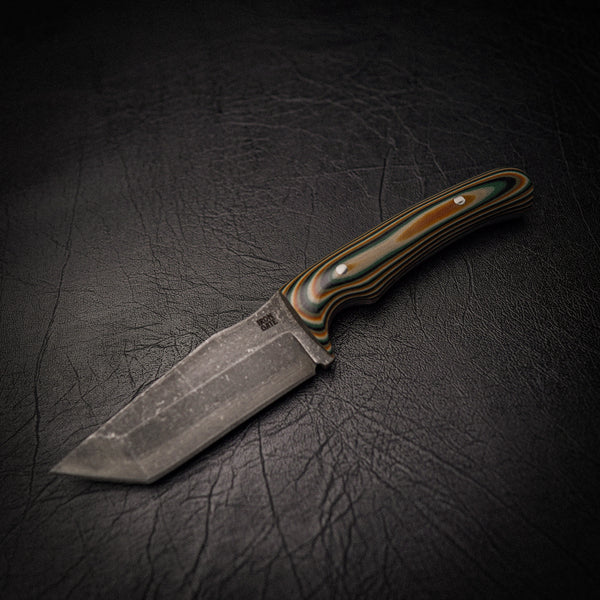 Tanto Knife – N690 Steel & Camo G10