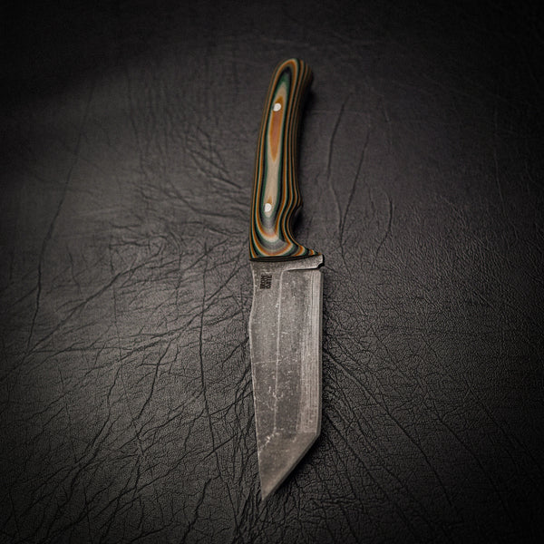 Tanto Knife – N690 Steel & Camo G10