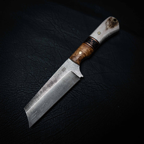 Wharncliffe — Curly Myrtle, TruStone & Deer Antler