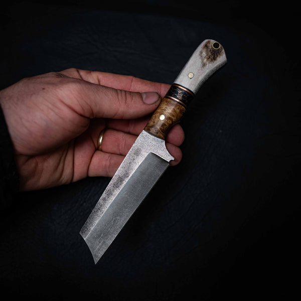 Wharncliffe — Curly Myrtle, TruStone & Deer Antler