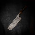M390 San Mai Nakiri, Stabilised & Dyed Birch
