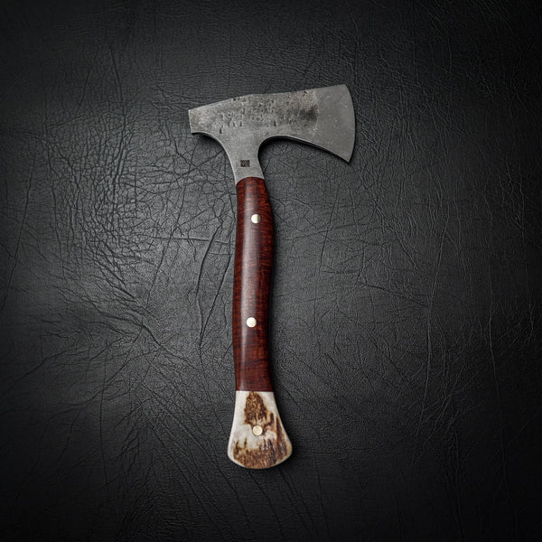 Camp Axe with Ringed Gidgee and Fallow Deer Antler Handle