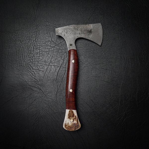 Camp Axe with Ringed Gidgee and Fallow Deer Antler Handle
